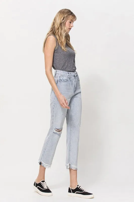 Straight Leg High Waist Jeans