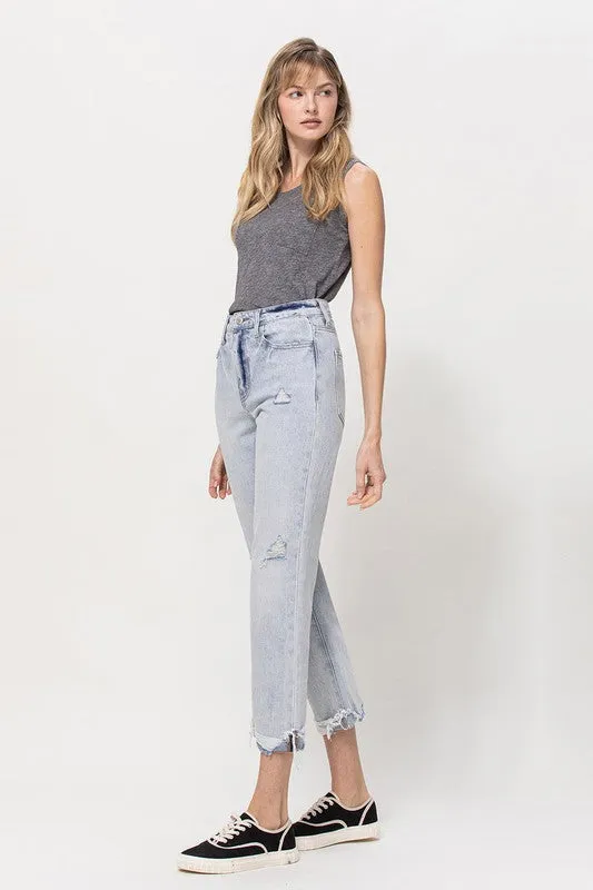 Straight Leg High Waist Jeans