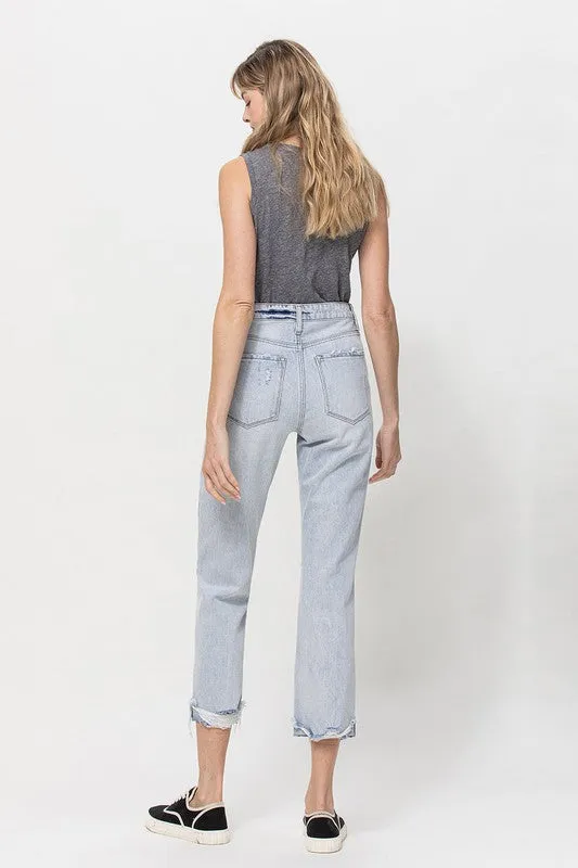 Straight Leg High Waist Jeans