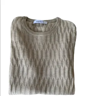 Textured Crewneck Sweater