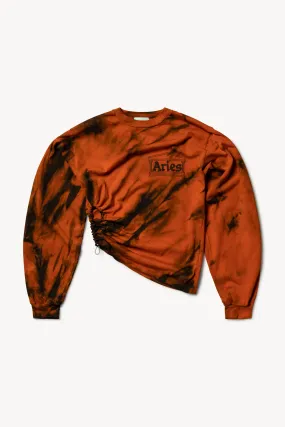 Tiger Dye Tech Hole Long Sleeve Tee