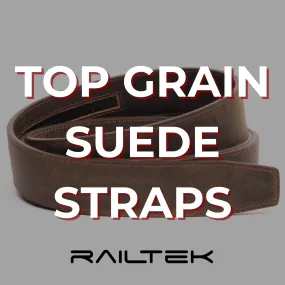 Top Grain Leather Suede Straps