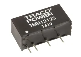 TRACOPOWER TMH DC-DC Converter, 12V dc/ 165mA Output, 10.8 → 13.2 V dc Input, 2W, Through Hole, +85°C Max Temp