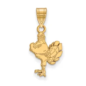 Virginia Tech Medium Mascot Logo Pendant in 10k Yellow Gold