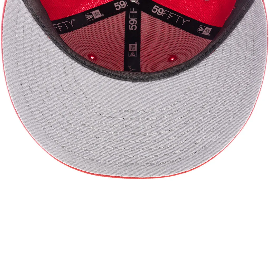 Washington Nationals Team Heart Fitted Cap