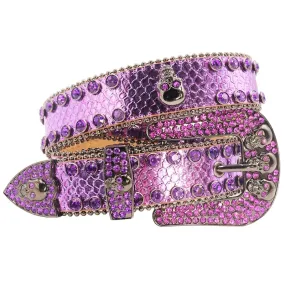 Western Unisex Diamond Studded Belt