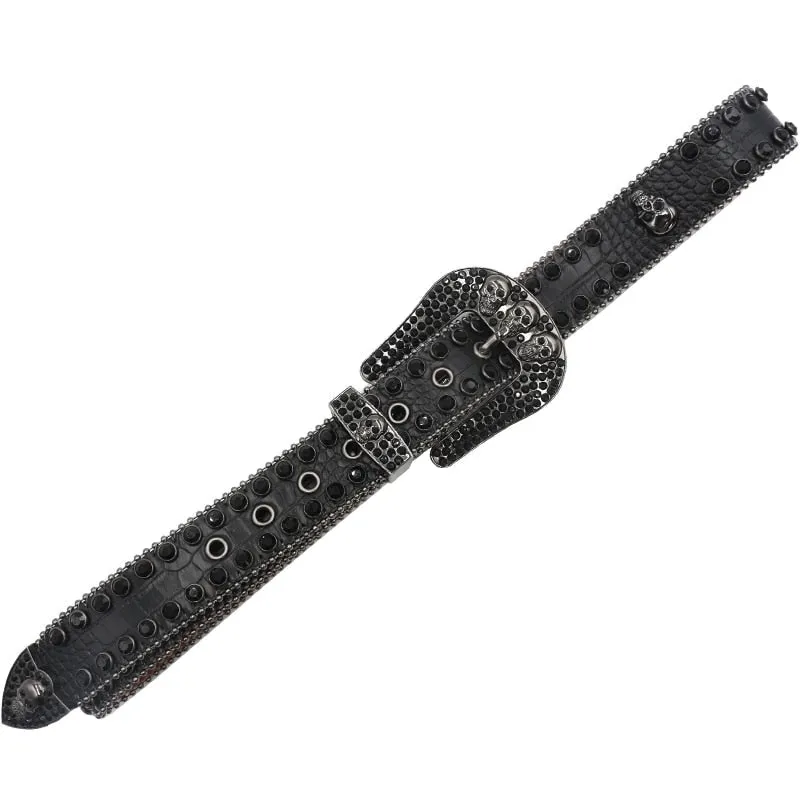 Western Unisex Diamond Studded Belt