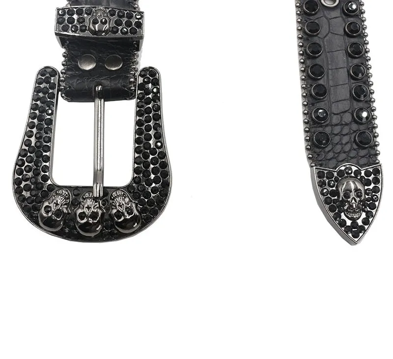 Western Unisex Diamond Studded Belt