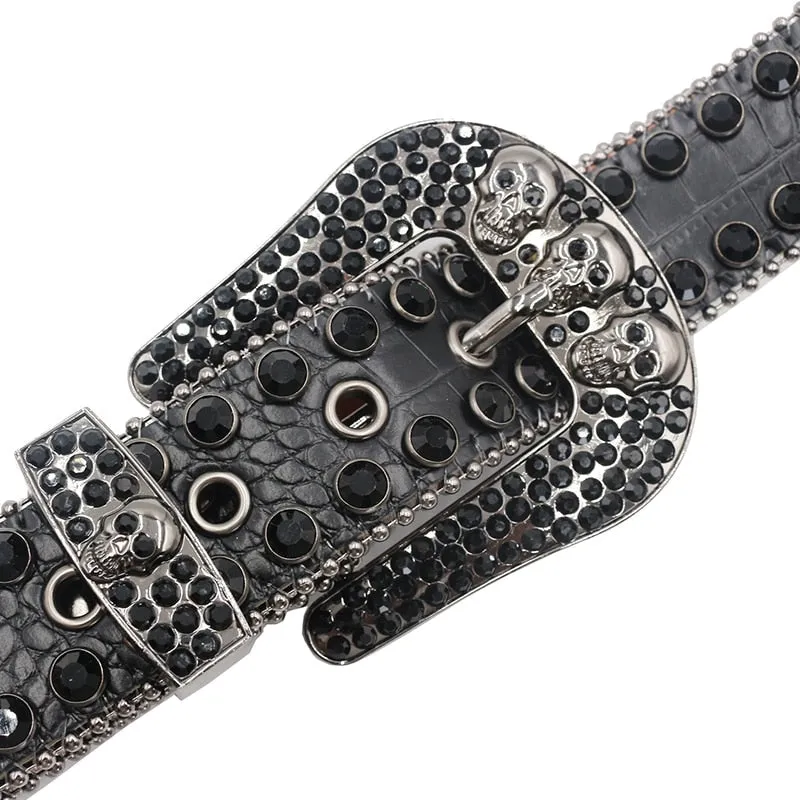 Western Unisex Diamond Studded Belt