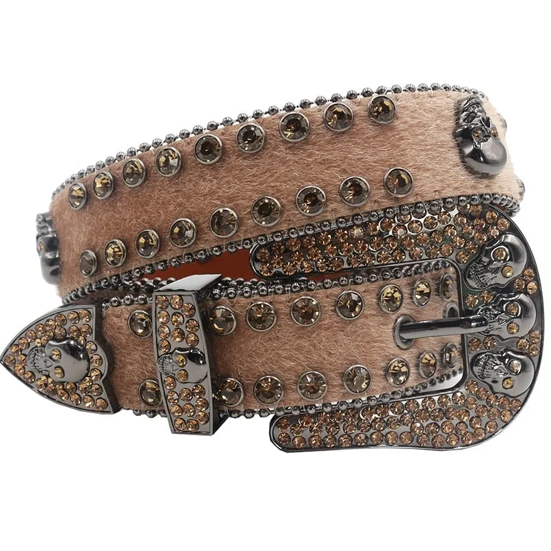 Casual Western Rhinestone Belt