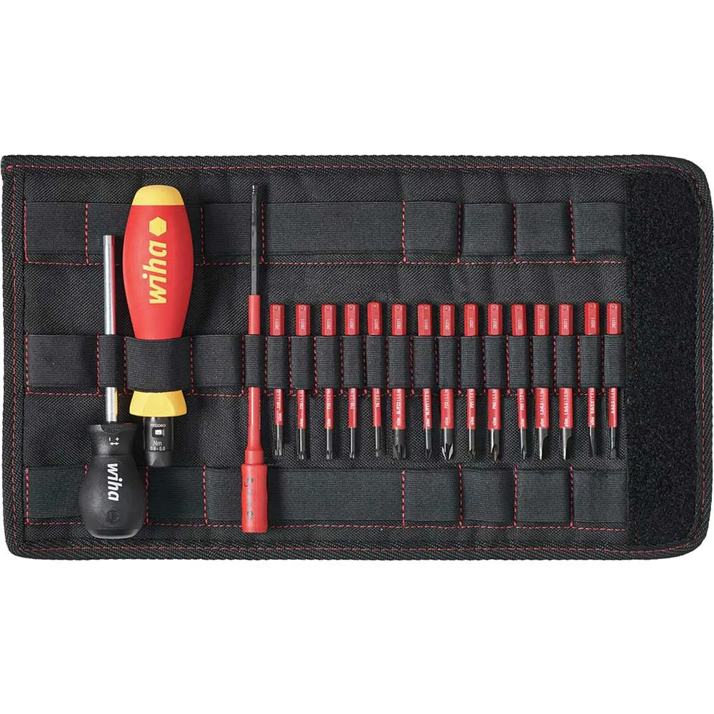 Wiha 19 Piece VDE Insulated Torquevario-S Screwdriver Set