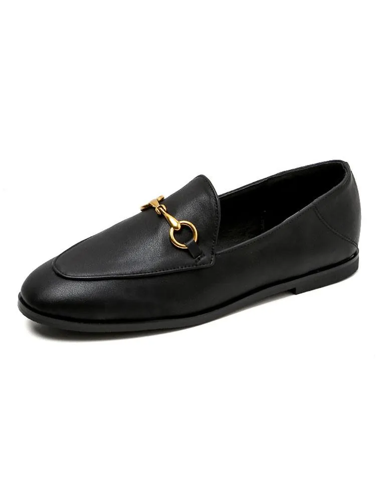 Women's Black Casual Slip-On Loafers