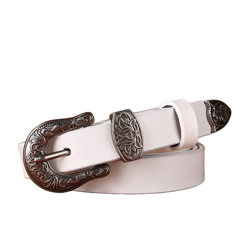 Casual Leather Waistband Belt for Women