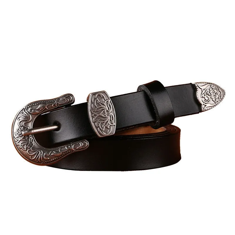 Casual Leather Waistband Belt for Women