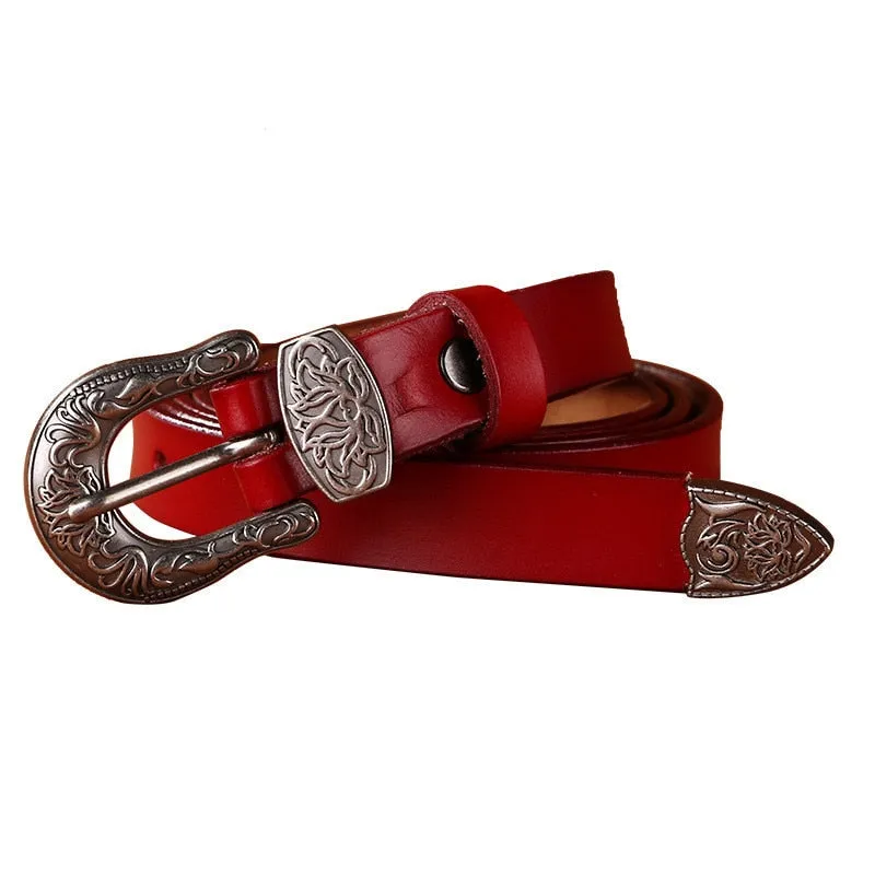 Casual Leather Waistband Belt for Women