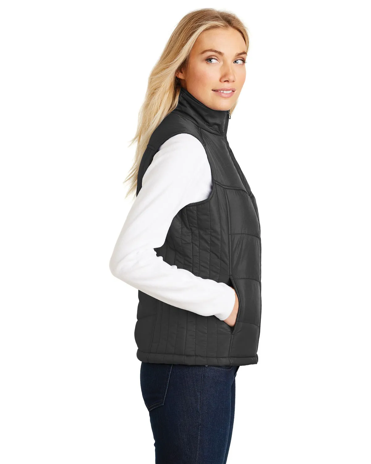 Women's Puffy Vest by Port Authority