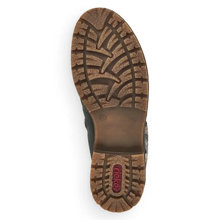 Womens Rieker Sabrina 31 in Forest/Anthrazit/Grau-Braun