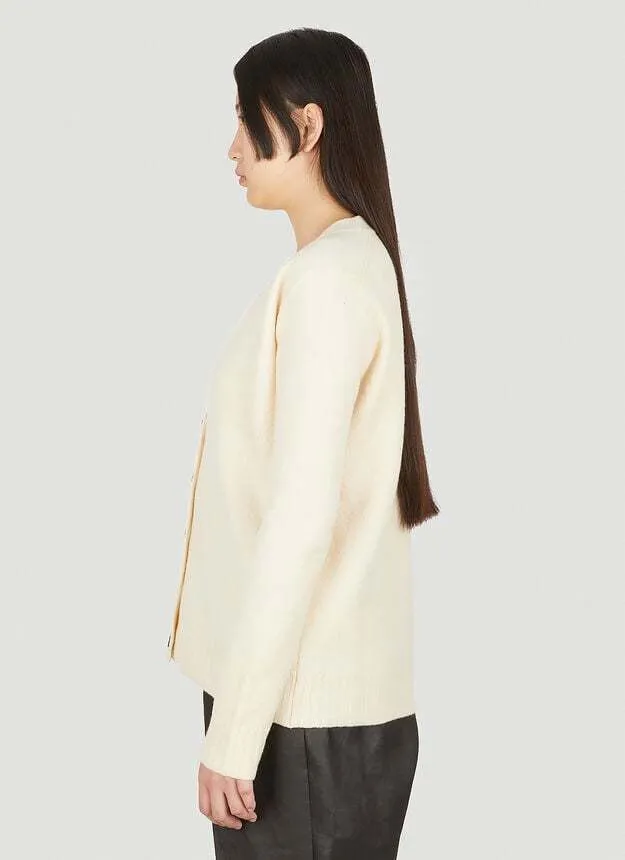 Wool Long Sleeve Cardigan for Casual Street Style Looks by Jil Sander