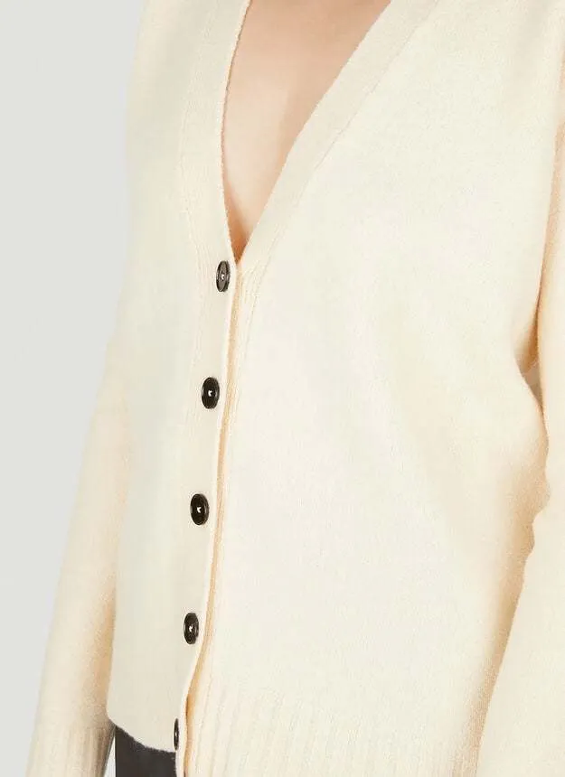 Wool Long Sleeve Cardigan for Casual Street Style Looks by Jil Sander