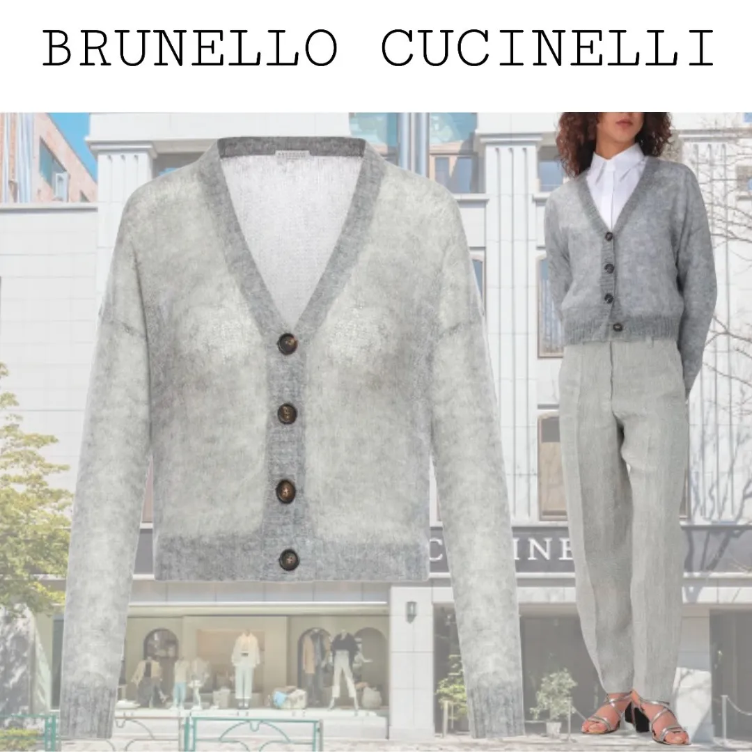 Wool Blend Ribbed Casual Street Style Sweater by BRUNELLO CUCINELLI