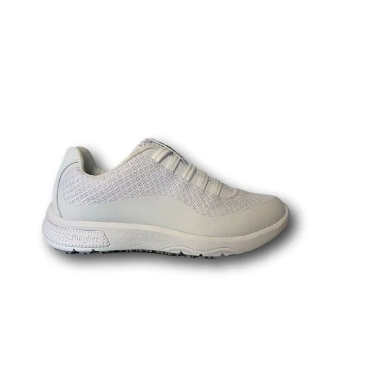 Professional White Slip-On Comfort Shoes by J'hayber