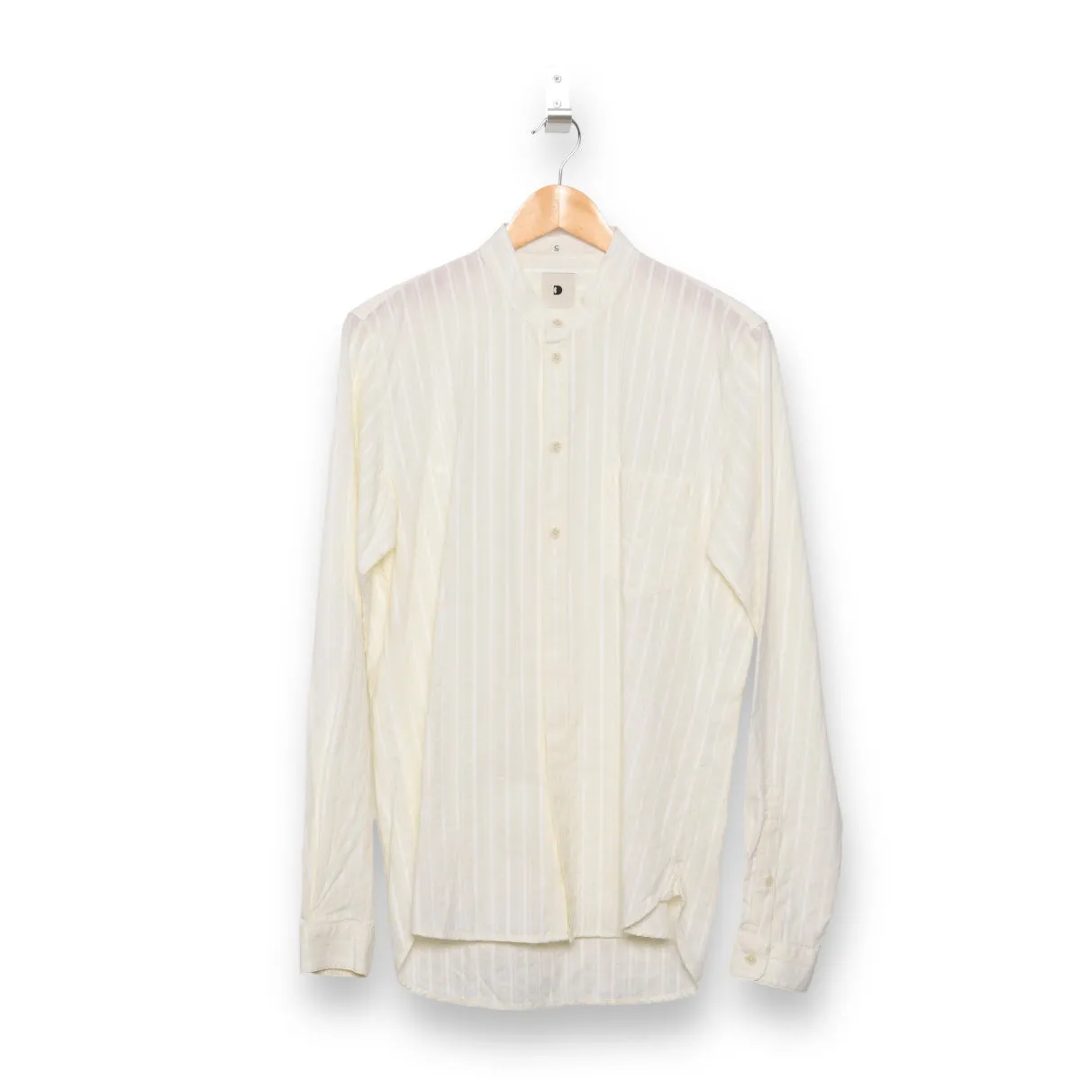 Delikatessen Zen White Jacquard Striped Shirt